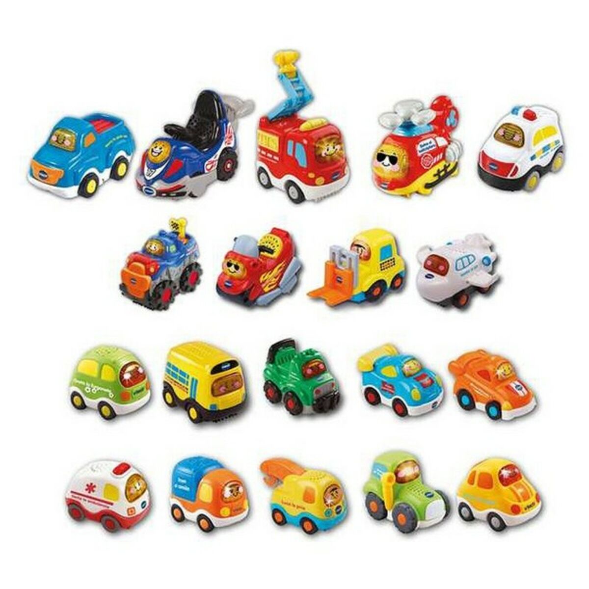 Automobilis su šviesa ir garsu Vtech Tut Tut Spalvotas